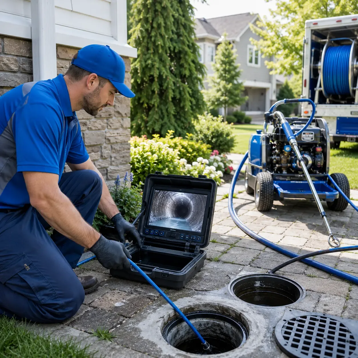 Outdoor drain cleaning professionals serving Kamrar, IA